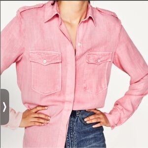 Zara Woman Military Style Shirt